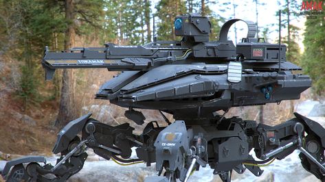 ArtStation - AMAK, Michael Weisheim Beresin Walking Tank, Fantasy Tank, Future Tank, Concept Vehicles Sci Fi, Space Ship Concept Art, Drones Concept, Naval History, Futuristic Art, Army Vehicles