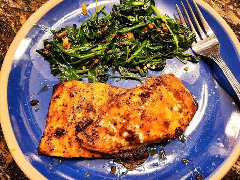 Steakhouse Baked Salmon Recipe Makes Husband & Wife Happy Steakhouse Salmon, Best Halibut Recipes, Salmon Steaks, Baked Salmon Recipe, Teriyaki Glaze, Baking Measurements, Salmon Steak, Baked Salmon Recipes, Low Sodium Recipes