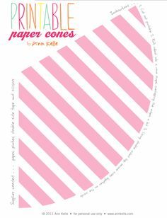 Chuches en conos de colores para fiestas Cone Template, Mini Cones, 3d Templates, Paper Cones, Free Prints, Printable Paper, Diy Party, Party Printables, Party Planning