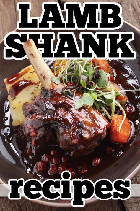 25 Lamb Shank Recipes (Braised, Instant Pot, Slow Cooked) Lamb Shanks Instant Pot, Lamb Shank Recipe Instant Pot, Instant Pot Lamb Shanks, Shank Recipes, Slow Cooker Eggplant, Braised Lamb Shanks Recipe, Lamb Shanks Slow Cooker, Slow Cooked Lamb Shanks, British Pudding