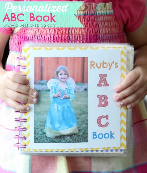 ABC photo book, personalized with your toddler's favorite things! My 2 year old adores her book that we made! Diy Wall Decals, Abc Photo, Abc Book, Toddler Fun, Toddler Books, Contact Paper, Personalized Books, Photography Tutorials, Kids Rooms