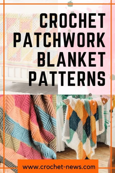 Crochet Striped Blanket Pattern, Crochet Country, Crochet Patchwork Blanket, Blanket Patterns Crochet, Crocheted Blankets, Country Sampler, Crochet Collection, Patchwork Blanket, Crochet Blanket Designs