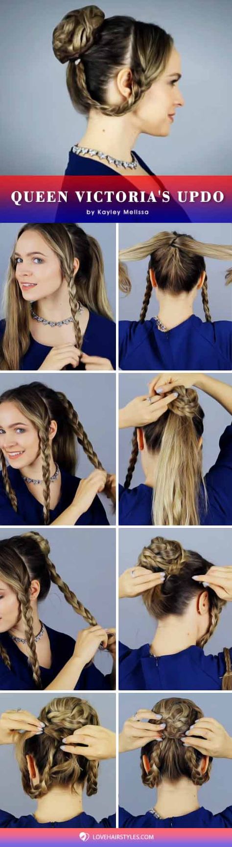 Queen Victoria's Updo #halloweenhairstyles #longhair ★ Halloween hairstyles for long hair seems to be never-ending. Yet, we managed to find out something that has never been seen before. ★ #glaminati #lifestyle #fallfashiontrends