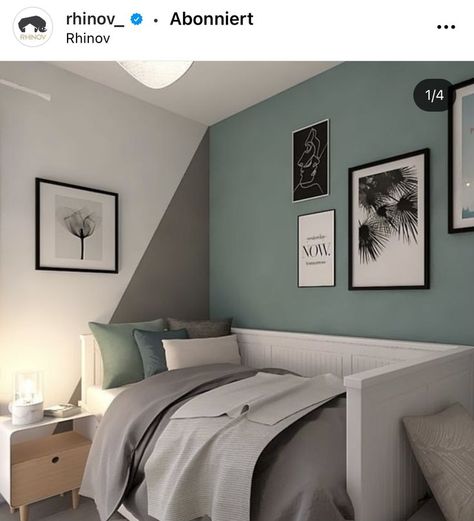 Spare Bedroom With Daybed, Tiny Spare Bedroom Ideas, Home Office Modern Luxury, Hemnes Daybed Kids Room, Small Box Room Ideas, Box Bedroom Ideas, Ikea Daybed Room Ideas, Tiny Guest Bedroom Ideas, Box Room Ideas