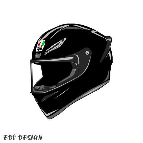 Agv vector Helmet Illustration Motorcycle, Motorcycle Helmets Art Drawing, Helmet Drawing Motorcycle, Motorbike Helmet Tattoo, Sportbike Aesthetic, Motorcycle Helmet Tattoo Design, Bike Helmet Tattoo, Agv Logo, Motorcycle Helmet Tattoo