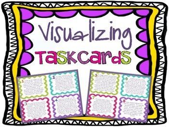 Visualizing And Verbalizing, Task Cards Free, Reading Task Cards, Learning Differences, Whole Brain Teaching, Reading Comprehension Strategies, Math Tasks, 5th Grade Reading, Math Task Cards