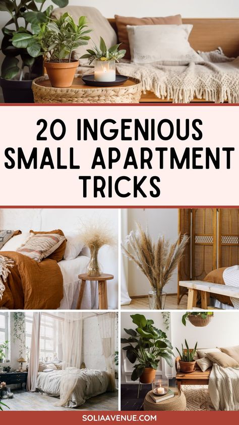 Discover 20 transformative small apartment hacks that redefine the way you live in compact spaces. For renters seeking ingenious solutions, small apartment hacks rental offer creative ways to enhance every room. Maximize your living area with small apartment hacks rental living room strategies, turning it into a multifunctional sanctuary. Tackle tiny kitchens with small apartment hacks rental kitchen, utilizing vertical space and hidden storage to keep clutter at bay. Small Apartment Hacks Rental, Apartment Hacks Rental, Hacks For Small Apartments, Rental Living Room, Apartment Storage Solutions, Decorate A Studio Apartment, Small Apartment Solutions, Small Apartment Inspiration, Small Apartment Hacks