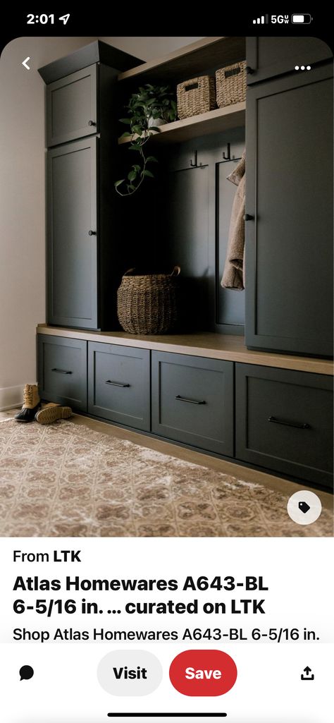 Green Mudroom, Bathroom Wall Color, Pantry Floor, Color In Interior Design, Color Cabinet, Mudroom Cubbies, Mudroom Remodel, Farmhouse Mudroom, Gray Room