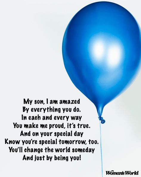 Remembering all the ways our sons have changed and continue to change over the years is nothing short of inspiring. And where your son is today is all thanks to the love and effort you put in. #birthdayquotes #birthdayquotesfrommom #birthdayquotesforson #birthdayquotesforsonboys Birthday Poem For Son, Happy Birthday Poems, Love My Son Quotes, Son Poems, Son Quotes From Mom, Son Birthday Quotes, Birthday Quotes Inspirational, Birthday Wishes For Son, Mom Poems