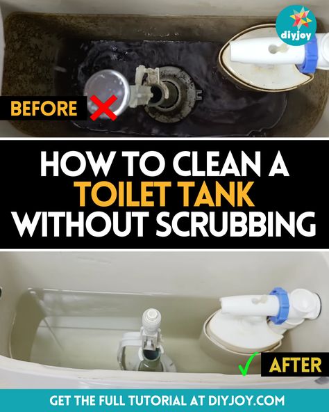 How To Clean The Toilet Tank, How To Clean Inside Toilet Tank, Clean Toilet Hacks, Fabric Softener In Toilet Tank, Fabuloso In Toilet Tank, How To Unclog A Toilet, Toilet Tank Smell Good, Cleaning Toilet Tank, Diy Solar Water Fountain