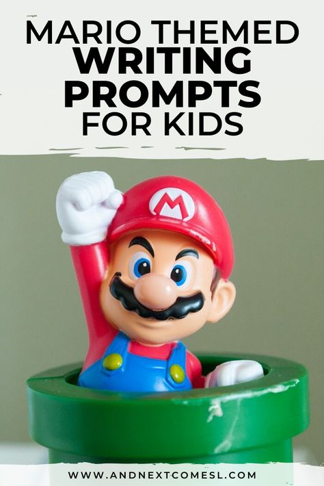 Grab this free printable set of Mario themed writing prompts for kids! They're perfect for kids who love the Super Mario games and characters. #writingprompts #kids #mario #supermario #marioactivities Mario Day, Mario Crafts, Writing Organization, Super Mario Games, Creative Lesson Plans, Fun Educational Activities, Writing Prompts For Kids, Mario Games, Mario Birthday