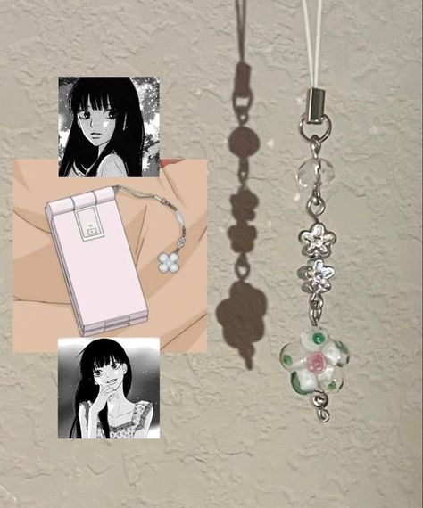 Sawako Kuronuma Phone Charm, Kimi Ni Todoke Phone Charm, Sawako Charm, Anime Phone Charms, Sawako Keychain, Sawako Phone Charm, Phone Charms Diy, Beaded Phone Charms, Fruit Bracelet