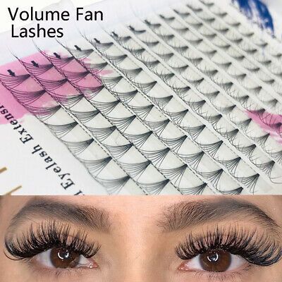 #!#   3D Premade Russian Lashes Noir Volume Fans Individual... Lash Extensions Natural, Volume Russe, Eyelash Business, Russian Lashes, Mink Eyelash Extensions, Full Lashes, Curling Eyelashes, 3d Lashes, Individual Lashes