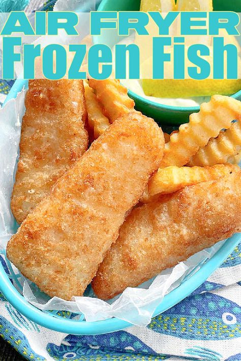 Air Fryer Frozen Fish | Foodtastic Mom #airfryerrecipes #fishrecipes #airfryerfrozenfish via @foodtasticmom Super Simple Meals, Frozen Fish Fillets, Air Fried Fish, Fish Patties, Fish Sandwiches, Air Fryer Fish Recipes, New Air Fryer Recipes, Frozen Fish, Air Fryer Fish