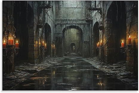 Amazon.com: Medieval Gothic Castle Interior Wall Art, Dark Academia Print, Printable Oil Painting Canvas Wall Art Print Poster For Home School Office Decor Unframe 16x24inch(40x60cm): Posters & Prints Evil Castle Interior, Creepy Castle Interior, Dark Castle Interior, Gothic Castle Interior, Castle Aesthetic Interior, Dark Academia Prints, Medieval Gothic, Dark Castle, Gothic Castle