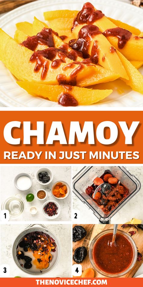 Fruit Dipping Sauce, Fruit And Veggie Snacks, Chamoy Recipe, Homemade Chamoy, Chamoy Sauce, Mexican Fruit, Spicy Candy, Mexican Snacks, Fruit Sauce