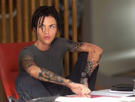 Ruby Rose Model, Ruby Rose Tattoo, Rose Actress, The Meg, Rose Images, Jason Statham, Olivia Wilde, Tattoo Sleeve Men, Batwoman