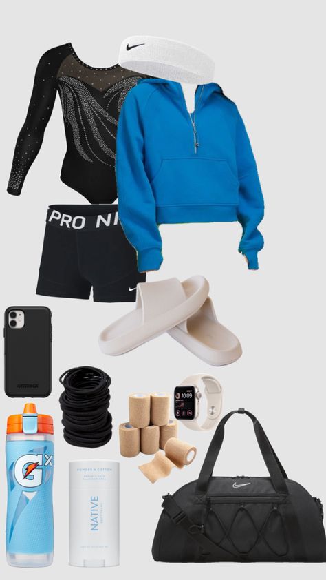 #gymnastics#outfitsport#sport What To Wear To Gymnastics, Outfits For Gymnastics, Outfit Ideas For Gymnastics, Gymnastics Coach Outfits, Gymnastics Clothes Outfits, Gymnastics Practice Outfits, Gymnastics Outfits For Practice, What To Keep In Your Gymnastics Bag, Gymnastics Fits