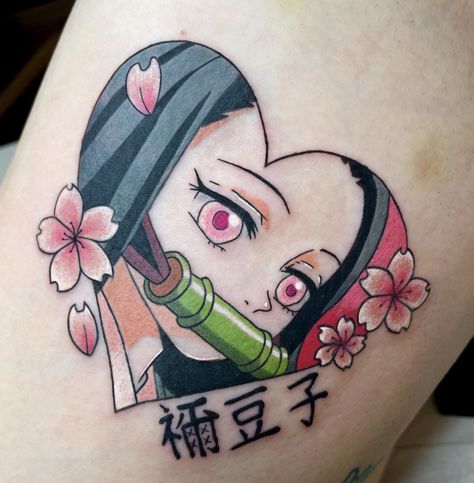 Tanjiro X Nezuko Tattoo, Nezuko Eyes Tattoo, Demon Slayer Tattoo Nezuko, Demon Slayer Nezuko Tattoo, Nezuko Tattoo Ideas, Nezuko Tattoo Design, Demonslayer Tattoo, Demon Slayer Tattoo Ideas, Demon Slayer Tattoo