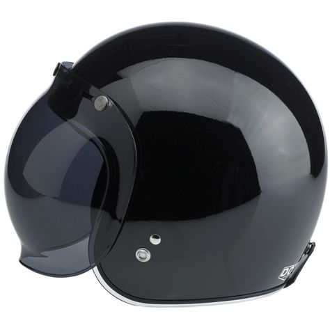 Bubble visor! Helm Bogo Aesthetic, Smart Motorcycle Helmet, Classic Motorcycle Helmet, Leather Motorcycle Helmet, Helm Bogo, Purple Motorcycle, Open Face Motorcycle Helmets, Cafe Racer Helmet, Retro Helmet