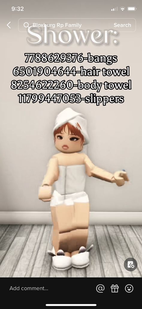 Cute Roblox Outfits Codes Sleep, Brookhaven Outfit Codes Bathing Suit, Bloxburg Bathrobe Code, Bloxburg Hair Towel Code, Roblox Berry Avenue Codes Towel, Bloxburg Outfits Ideas, Roblox Rainy Day Outfit Codes, Preppy Mom Outfits Codes For Berry Ave, Towel Roblox Code