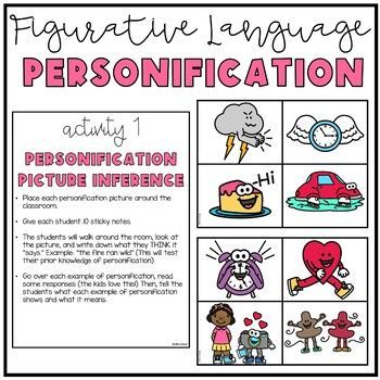 Papercrafting Adventures: Explore New Techniques and Designs Personification Activities, Figurative Language Worksheet, English Teachers, Reading Response, School Things, Teacher Things, Figurative Language, Grade 4, Class Ideas