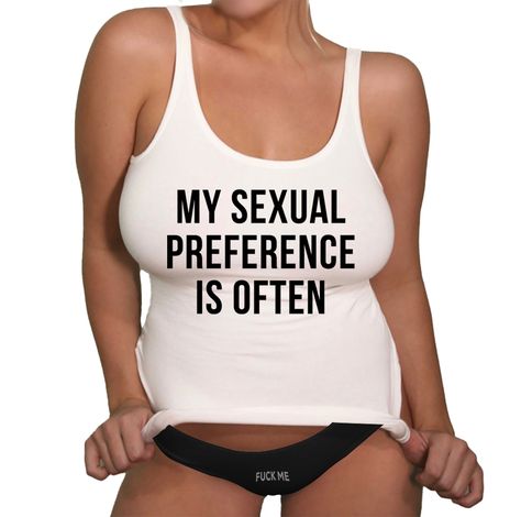 Sexual Preference racerback tank | mature tank | Lifestyle tank | womens swinger tank | fun swinger tank | glow night gear | Fun Tank top by FreshThredz on Etsy Glow Night, Celebrity Facts, Funny Tank Tops, Best Tank Tops, Funny Jokes For Adults, Aesthetic Shirts, Kinds Of Clothes, Muscle Women, Party Shirts