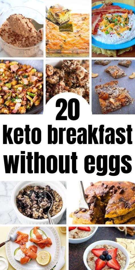 Looking for some quick low carb breakfast without eggs recipe ideas? Then you need to try these simple keto breakfast without eggs recipes! Keto Breakfast Recipes For Beginners, Savory Breakfast Without Eggs, No Carb Meals Breakfast, Recipes Without Carbs, Low Carb Breakfast No Eggs, Healthy Breakfast Without Eggs, Without Eggs Recipes, Keto Breakfast No Eggs, Breakfast No Eggs