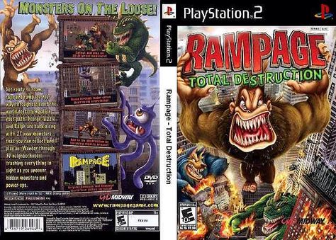 Rampage Total Destruction  Ps2 Rampage Total Destruction, Old Game Consoles, High Games, Video Game Collection, Old Games, Playstation 2, Ap Art, Action Figures Collection, Ever After High