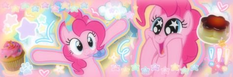 Girly Discord Banner, Cutecore Banner Twitter, Mlp Youtube Banner, Mlp Discord Banner, Mlp Banners, Cute Core Banner, Mlp Header, Pinkie Pie Wallpaper, Mlp Banner