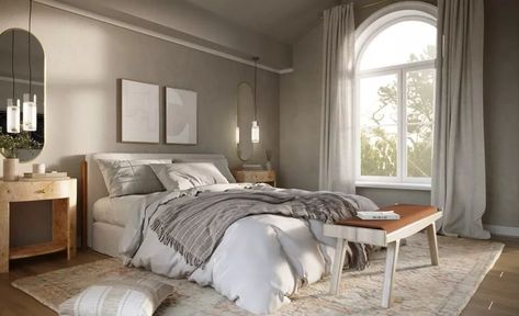 2023 Bedroom Trends & Decorating Ideas to Copy Now - Decorilla Bedroom Trends 2023, Moody Bedroom Design, Organic Modern Bedroom, Modern Bedroom Dressers, Modern Bedroom Colors, Bedroom Inspiration Cozy, Bedroom Decor Gray Walls, Bedroom Decor Gray, Bedroom Design Trends