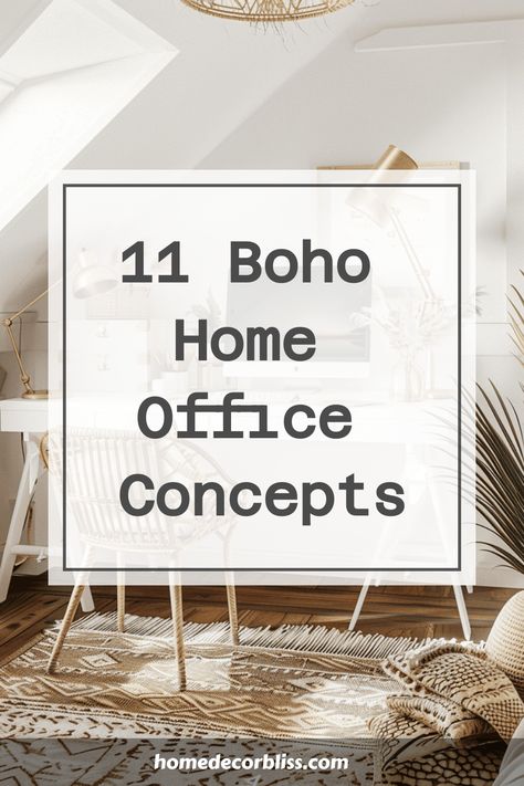 boho home office Home Office Boho Chic Bohemian, Boho Style Office Work Spaces, Boho Office Inspiration, Boho Home Office Inspiration, Home Office Refresh, Boho Modern Office, Office Boho Decor, Boho Office Space Workspaces, Boho Home Office Ideas