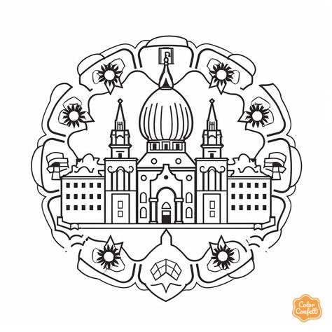 illustration of Fun coloring pages of Hungary Folk Art Coloring Pages, Hungarian Culture, Hungarian Folk Art, Fun Coloring Pages, Mandala Turtle, Cool Coloring Pages, Fantasy Fairy, Traditional Attire, Free Coloring Pages