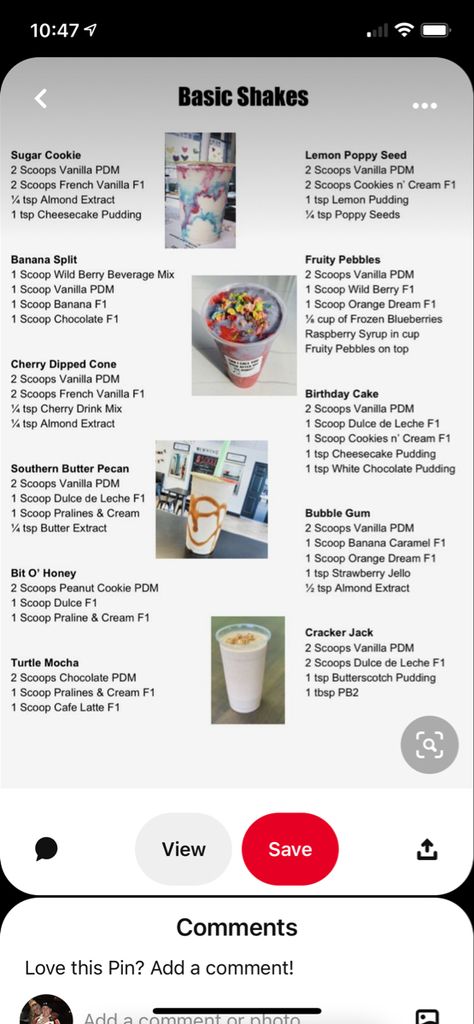 Fruity Pebbles Shake Herbalife, Vanilla Herbalife Shake Recipes, Herbalife Churro Shake Recipe, Herbalife Lava Shake Recipes, Fruity Pebbles Protein Shake, Herbalife Protein Shake Recipes, Herbalife Shake Flavors, Cherry Dipped Cone, Herbalife Protein Powder