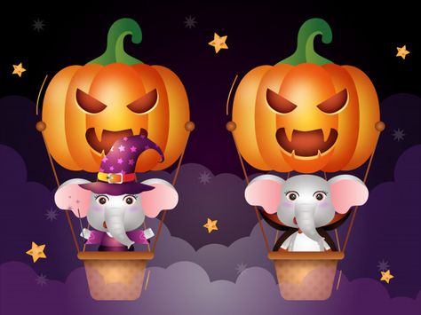 Evil Fairy, Character Pumpkins, Monster Costumes, Halloween Silhouettes, Cartoon Monsters, Cute Tigers, Halloween Greetings, Scary Clowns, Funny Ghost