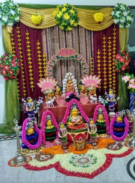 Ashtalakshmi Pooja Decoration, Ammavari Alankaram, Ganapathi Decoration, Gauri Decoration, Tulasi Plant, Varalakshmi Pooja, Varalakshmi Vratham, Quilling Dolls, Pooja Decor