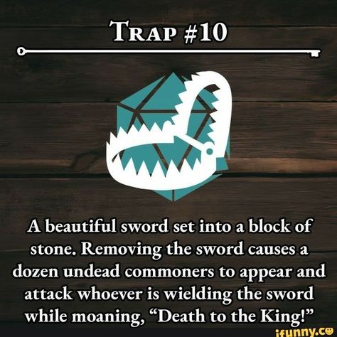 Dnd Traps, Dungeon Design, Dnd Stories, Dungeon Master's Guide, Dnd Funny, D D Items, Dnd Ideas, Dnd 5e Homebrew, Dnd Dragons