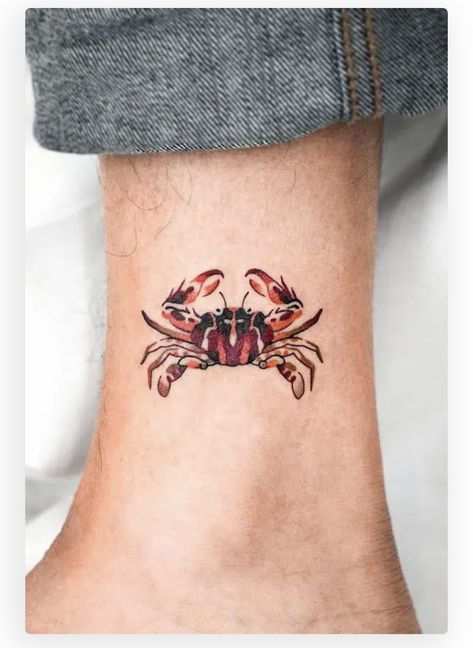 Crab Tattoo, Design Your Own Tattoo, Korean Tattoo Artist, Pisces Tattoos, Ocean Tattoos, Intricate Tattoo, Zodiac Tattoos, Arm Band Tattoo, Friend Tattoos