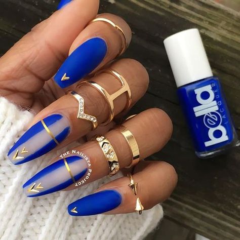 Nail Art Bleu, Casket Nails, Blue Acrylic Nails, Long Nail Designs, Spring Nail Colors, Pretty Nail Designs, Coffin Shape Nails, Blue Nail Designs, Fabulous Nails