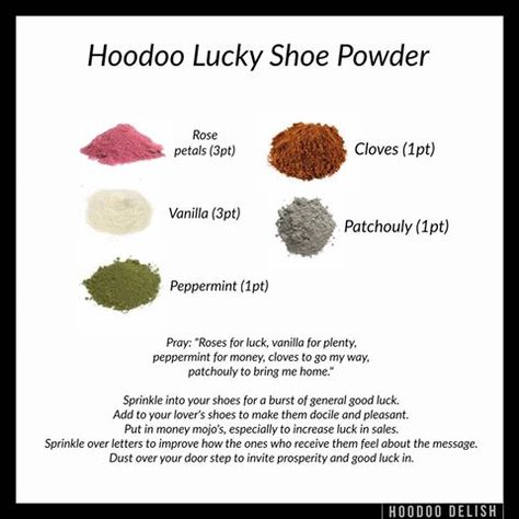 Lucky powder Hoodoo Delish, Hoodoo Conjure Rootwork, Hoodoo Rootwork, Hoodoo Magic, Hoodoo Conjure, Hoodoo Spells, Magickal Herbs, Voodoo Hoodoo, Magick Spells