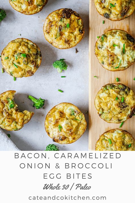 Broccoli Egg Bites, Picky Bits, Whole30 Snacks, Gut Food, Whole30 Breakfast Recipes, Whole30 Breakfast, Whole 30 Snacks, Whole30 Meal Prep, 30 Diet