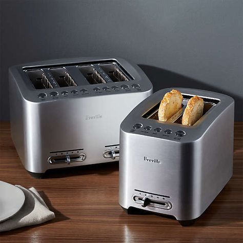 Breville Toaster, Electric Toaster, Toasters, Luxury Kitchens, Breakfast In Bed, Toaster Oven, Brushed Aluminum, Luxury Kitchen, Small Kitchen Appliances