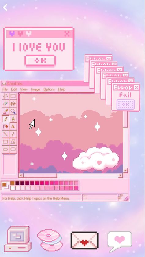 Kawaii Computer #kawaii #pixel #computer #technology Cute Gamer Wallpaper, Pixel Video Game Aesthetic, Pixel Game Wallpaper, Game Astethic, Pink Pixel Wallpaper, Pink Computer Wallpaper Aesthetic, Pink Kawaii Wallpaper, Pixel Computer, Retro Video Games Art