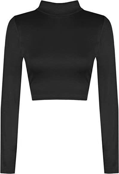 Kim Possible Costume, Sweater Jumper Dress, Latest Crop Tops, Crop Long Sleeve, Casual Summer Wear, Turtle Neck Crop Top, T Shirt Crop Top, Plain Tops, Cropped Tops