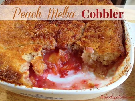 Peach Melba Dessert, Peach Melba Recipe, Fruit Recipe, Peach Melba, Dessert Fruit, Cobbler Recipes, Dessert Bread, Vegetarian Cooking, No Bake Treats