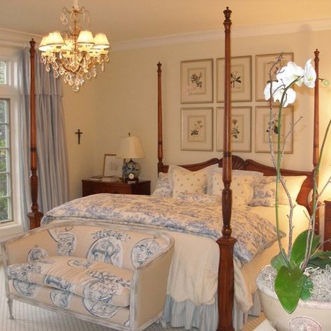 Cherry Bedroom Furniture Home Design Ideas, Pictures, Remodel and Decor French Bedroom Design, Country Bedroom Design, French Country Decorating Bedroom, Country Bedroom Furniture, Bedroom Traditional, French Country Bedrooms, French Bedroom, Country Style Decor, Apartment Bedroom