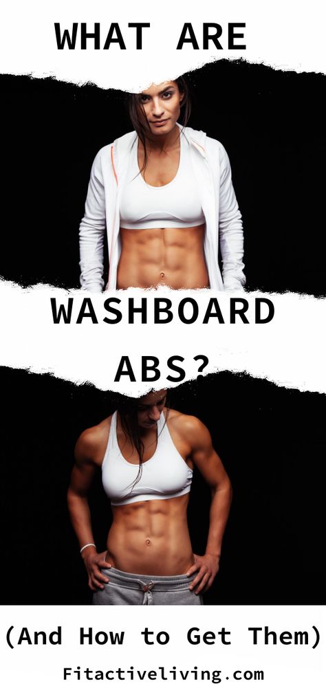 What Are Washboard Abs? (And How to Get Them) - Let’s talk about abs. But not just any set of abs, washboard abs. We’ve all seen “those abs” before. The kind that will have you throwing on that swimsuit coverup in no time and trading in those Doritos for some fruit. But what are washboard abs? And how can you get them? Find out here peeps! Washboard Abs Women, Hiit Program, Killer Abs, Abs Women, Ripped Abs, Health Trends, Abdominal Fat, Abs Workout For Women, Active Living