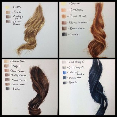 Prismacolor Art, Colored Pencil Tutorial, Drawing Hair, Types Of Hair, Coloring Tips, Hair Drawing, Colored Pencil Techniques, Prismacolor Pencils, Pencil Art Drawings