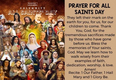 Solemnity Of All Saints, Prayer For All Saints Day, Happy All Saints Day Catholic, Feast Of All Saints Day, All Saints Day Prayer, Purgatory Prayer, Feast Of All Saints, Prayer For Prosperity, Wedding Wishes Quotes