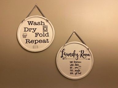 Crafty Decorator, Self Service Laundry, Painted Wooden Signs, Wash Dry Fold, Laundry Room Signs, Laundry Signs, Laundry Room Diy, Room Decals, Dollar Tree Diy Crafts